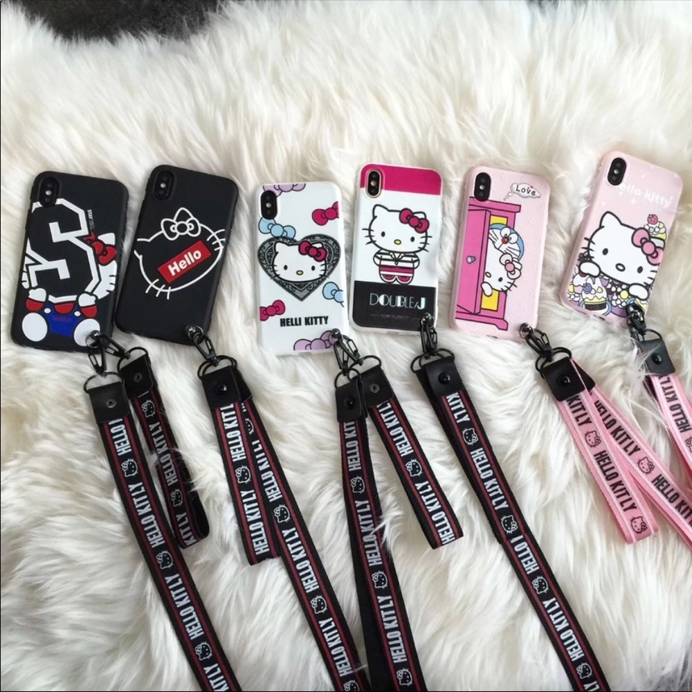 Rubber hello kitty iPhone X case